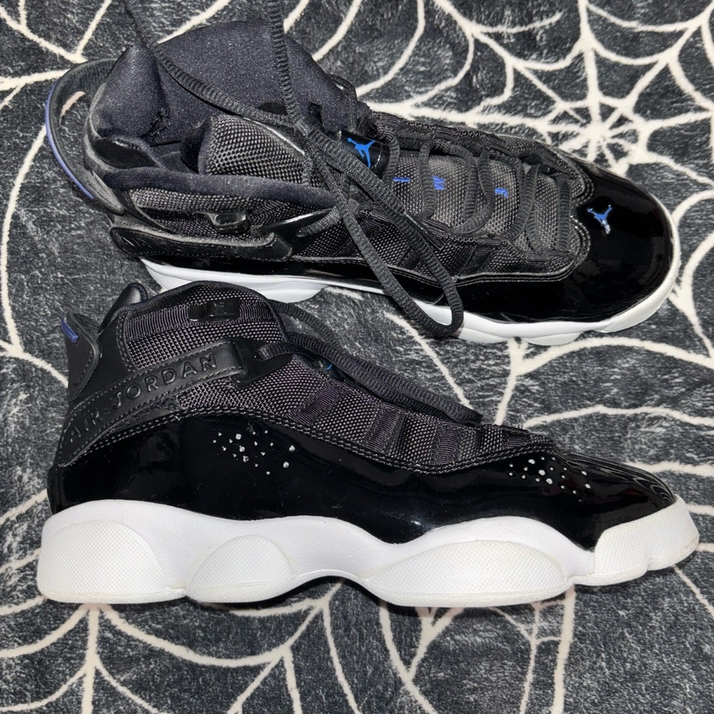 Air Jordan 6 Rings Black Hyper Royal White🌀